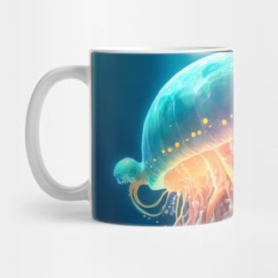 Jelly Fish Animal Portrait Painting Wildlife Outdoors Adventure Mug